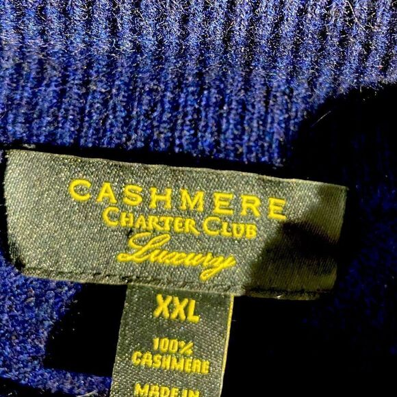 Charter Club Luxury 100% Cashmere Turtleneck Sweater Sz XXL - Picture 4 of 5